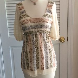 🎉❤️Host pick🎉❤️Only Hearts N.Y.C. Floral Top SM